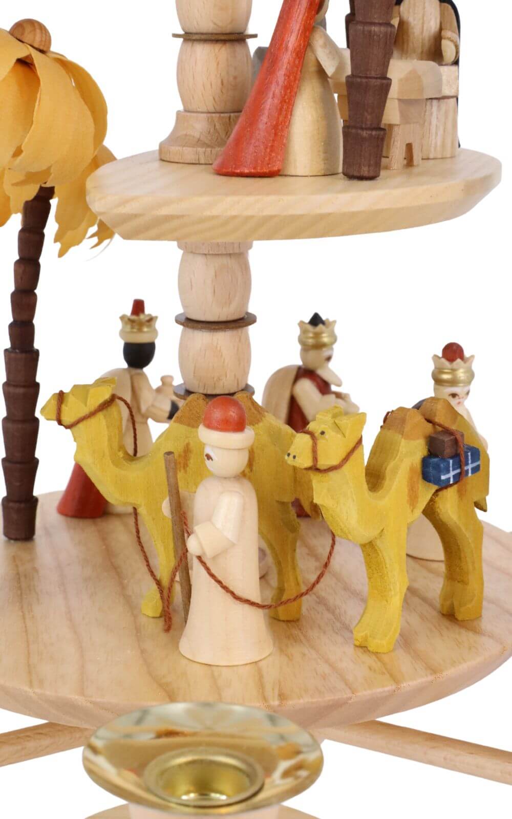 Christmas pyramid Nativity, 3 - tiered, natural, 40 cm by Richard Glässer_4