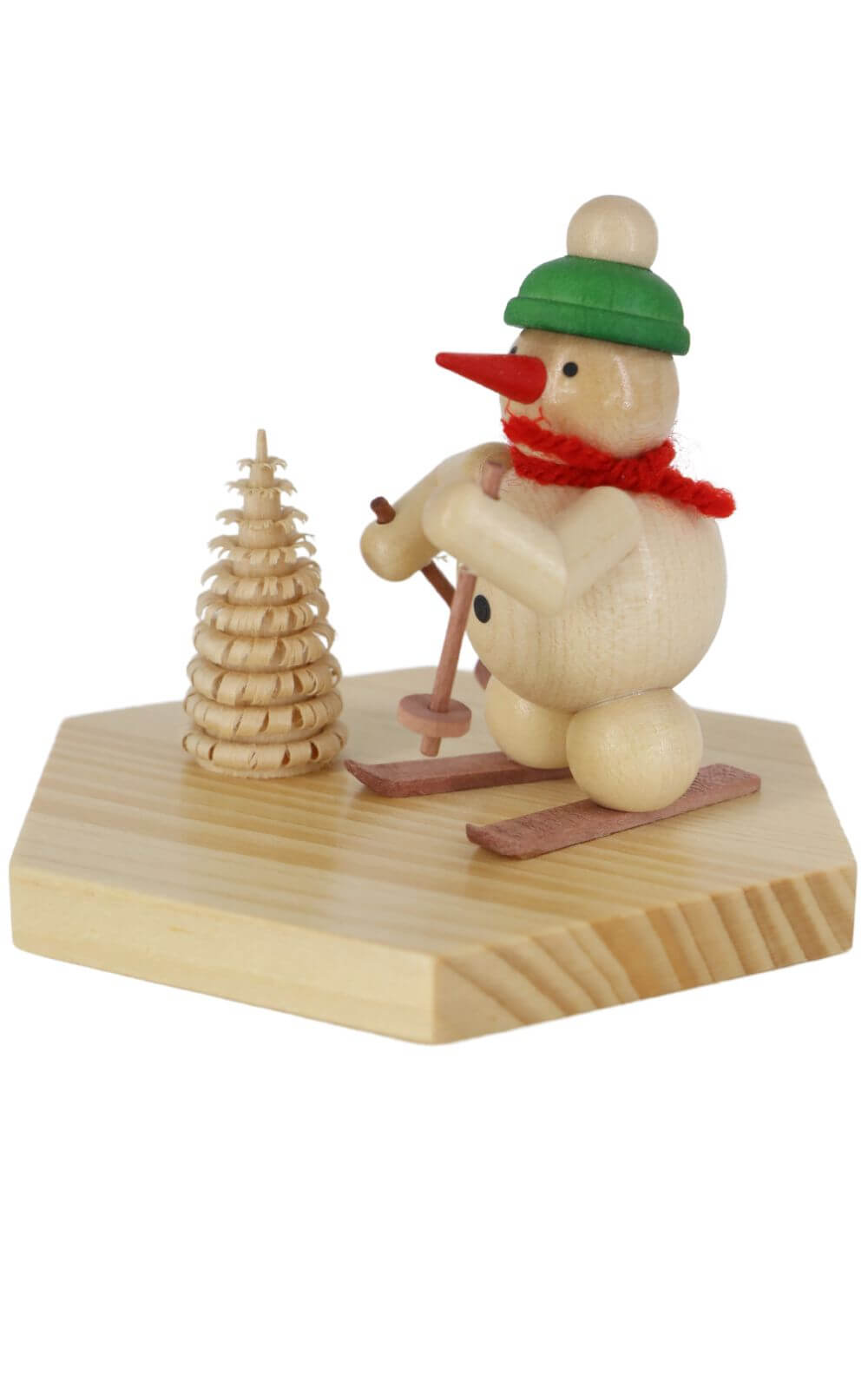 Miniature snowman skier, 8 cm, colored by Ralf Zenker_2