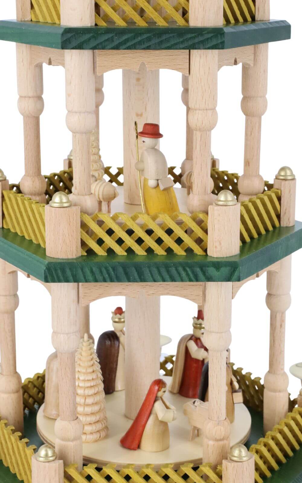 Christmas pyramid Nativity, natural, 40 cm by Richard Glässer_3