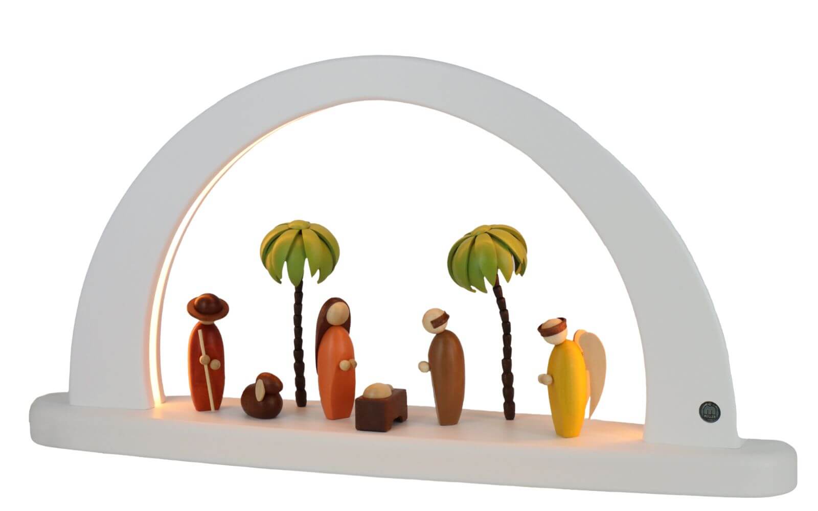 Modern LED candle arch of Christ's birth, 49 cm by Müller Kleinkunst_3