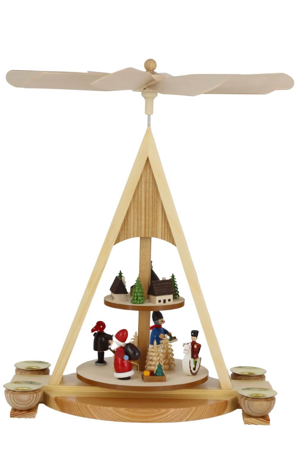 Christmas pyramid Seiffen village with Santa Claus by Knuth Neuber_2