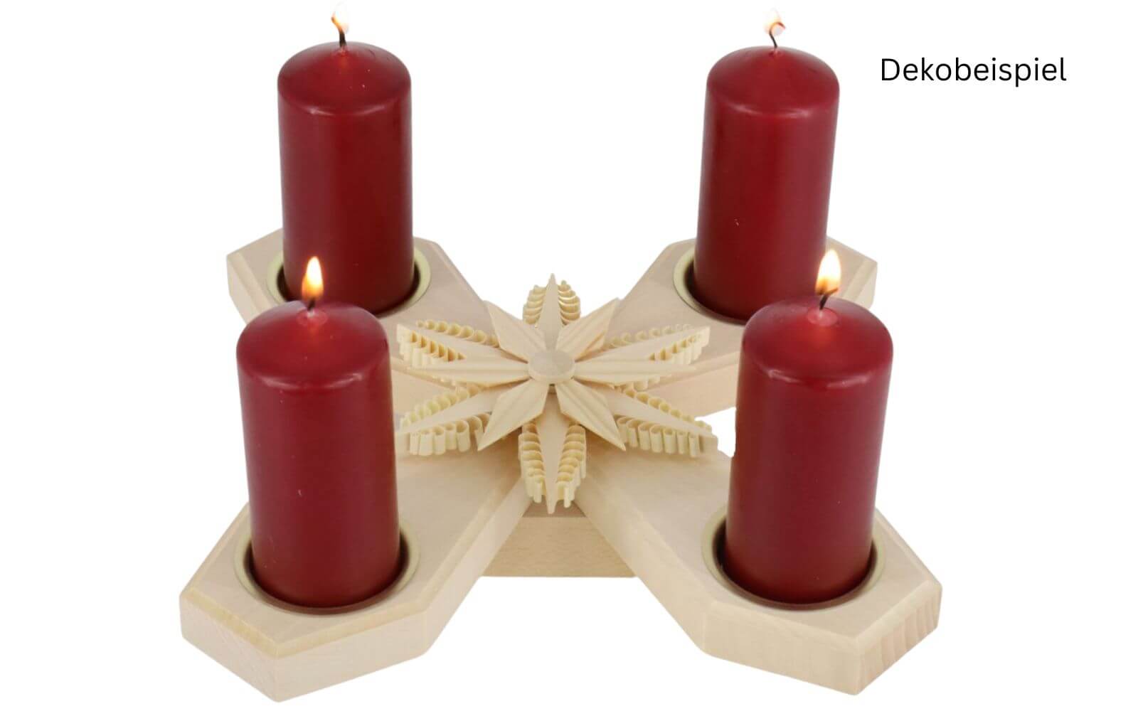 Advent candlestick with star, 25 cm by Martina Rudolph_3