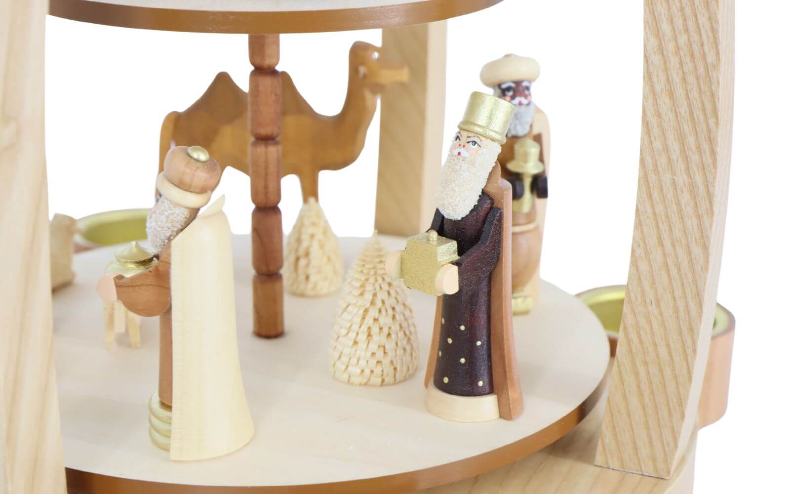 Tealight Christmas pyramid with crib, 2 - tiered by Knuth Neuber_5