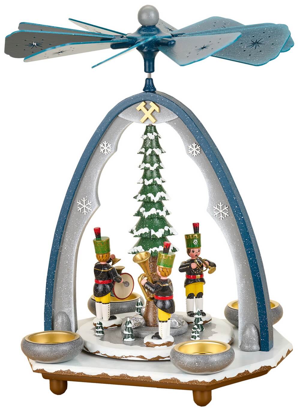 Christmas pyramid miner's chapel by Hubrig Volkskunst