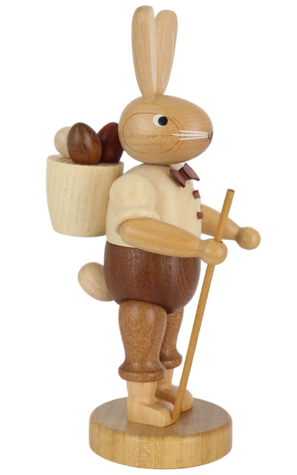 Easter bunny with basket, natural, 18 cm by Müller Kleinkunst_2