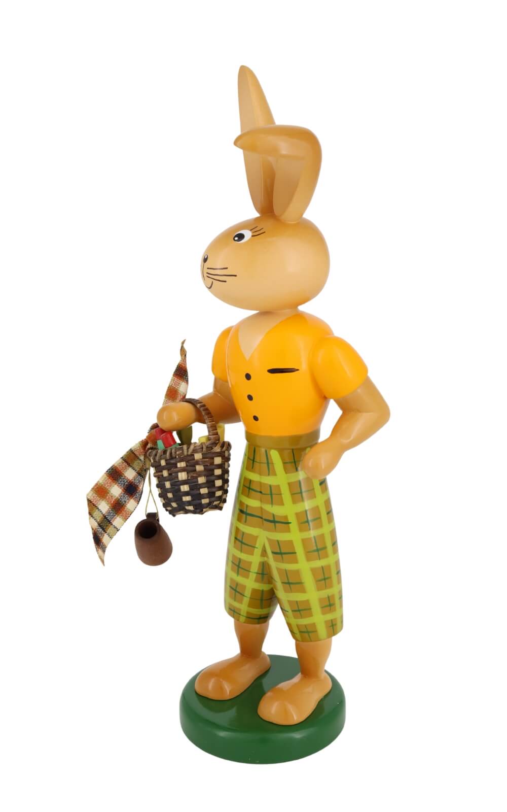 Easter bunny with picnic basket, 25 cm by Holzkunst Gahlenz_2