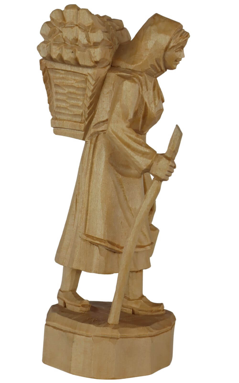 Forest woman, nature, 20 cm, carved by Schnitzkunst aus dem Erzgebirge_2