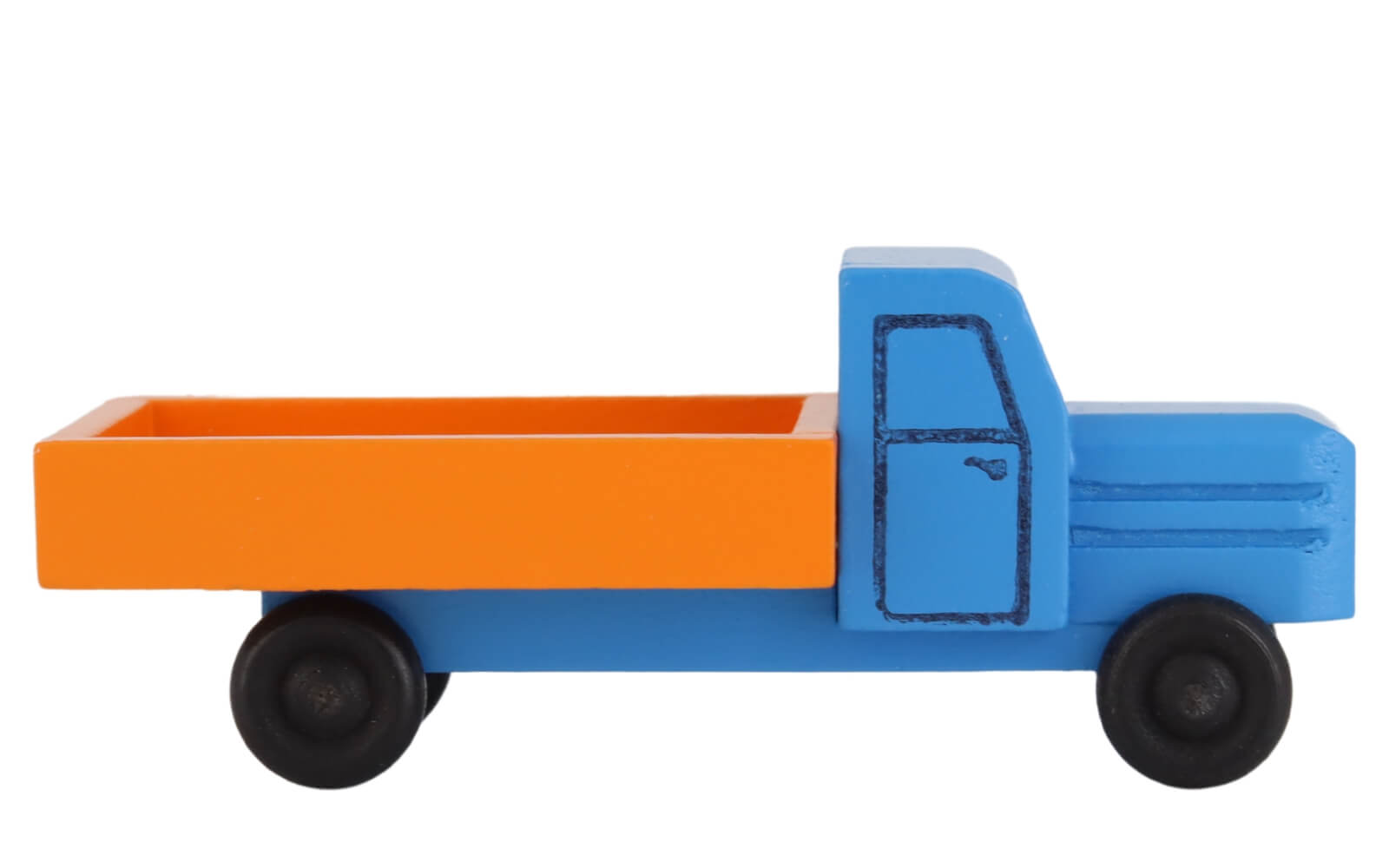 Wooden toy truck box van, coloured by Robbi Weber_2