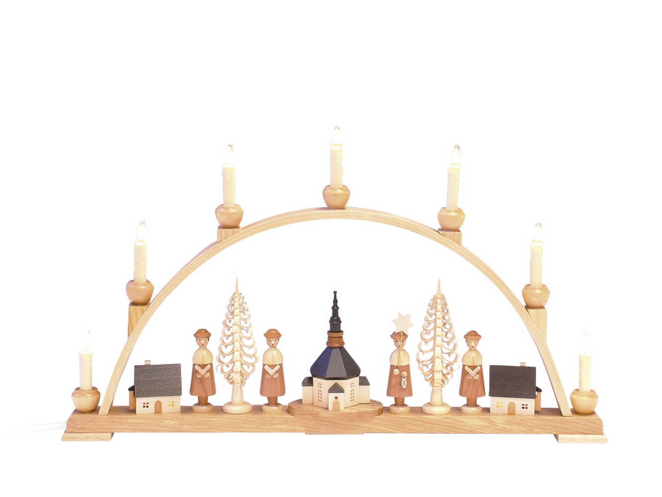 Candle arch with Seiffen church, 63 cm by Knuth Neuber_BIld1
