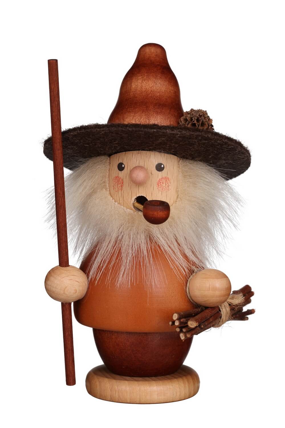 Smoking man Forest Man, 14 cm by Christian Ulbricht