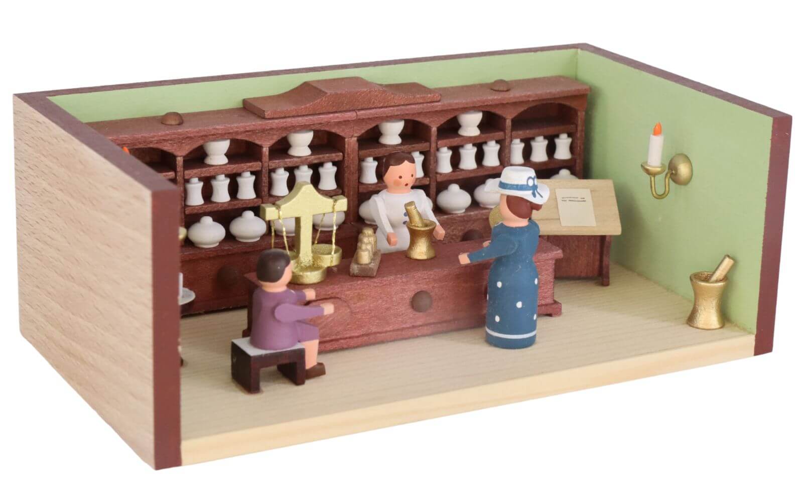Miniature parlor pharmacy with pharmacist by Gunter Flath_2