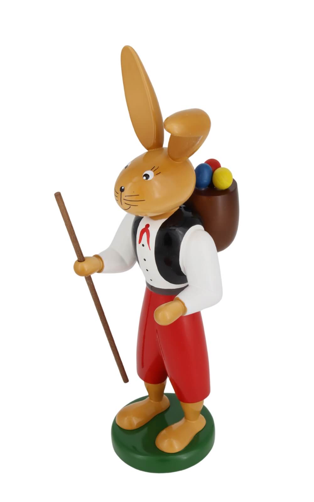 Easter bunny wandering boy, 27 cm by Holzkunst Gahlenz_1