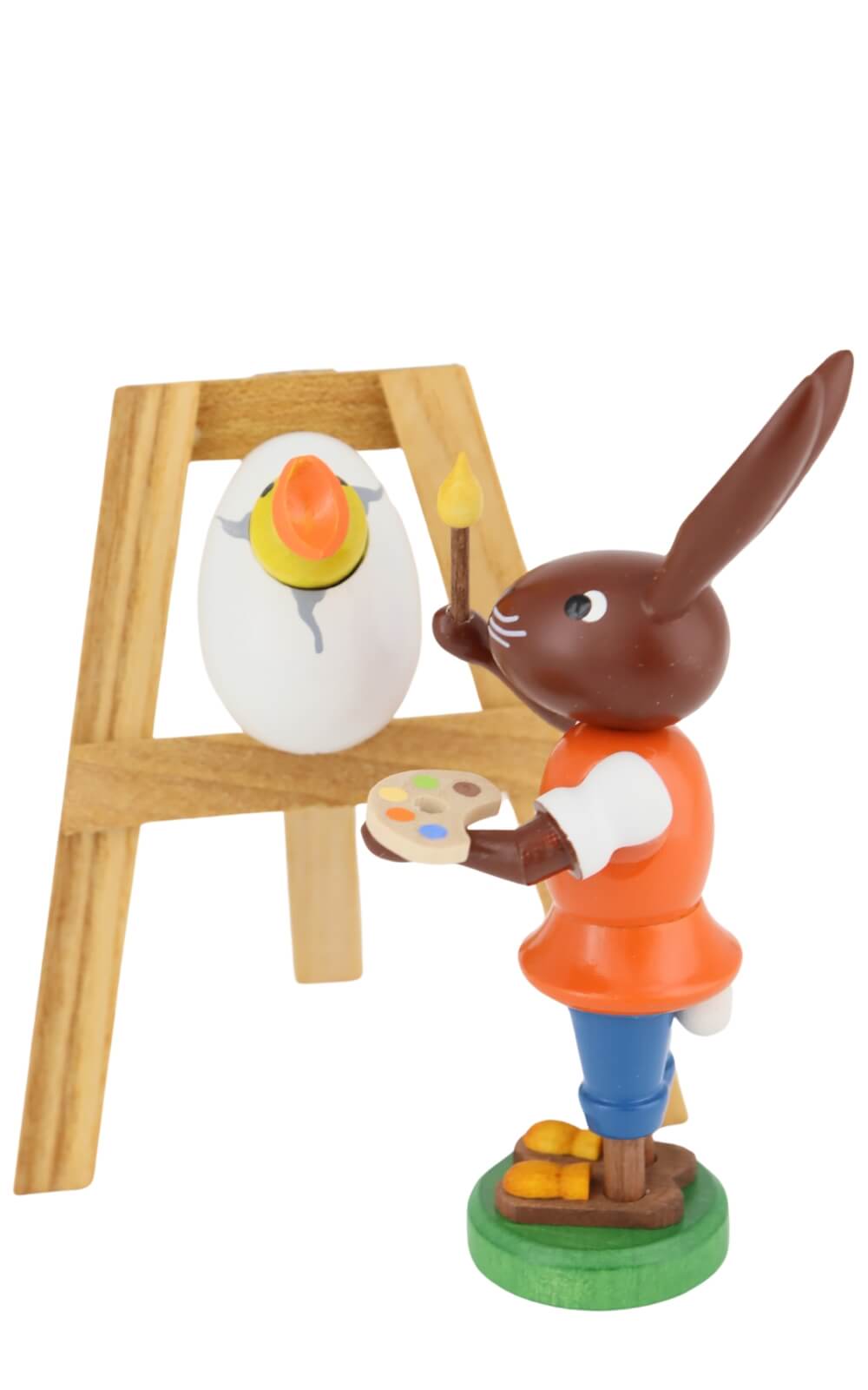 Easter bunny with chick, 9 cm by Thomas Preißler_3