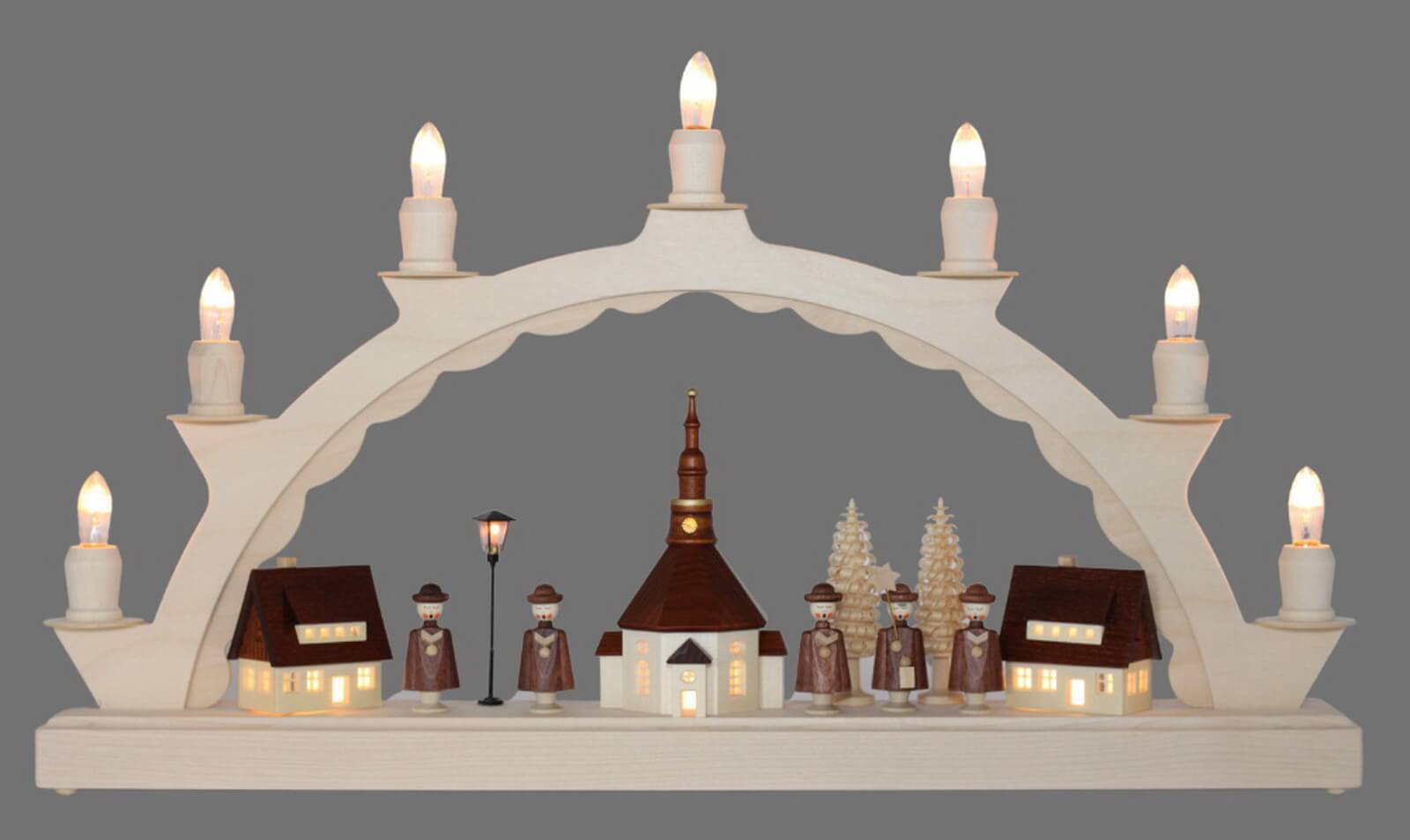 Candle arch Seiffen village with Seiffener Kurrende by SEIFFEN.COM_3