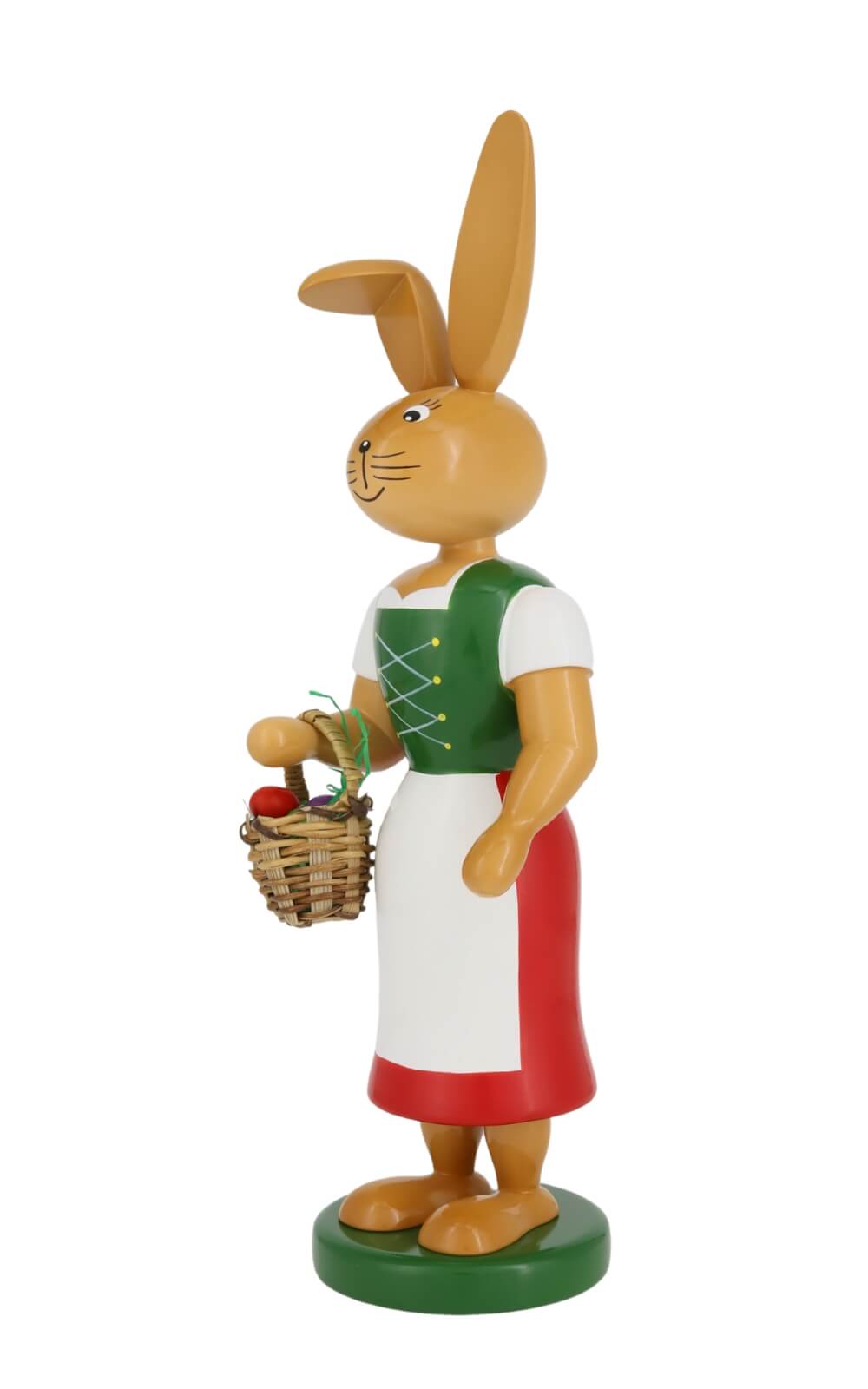 Easter bunny - bunny with long skirt and apron, 26 cm by Holzkunst Gahlenz_1