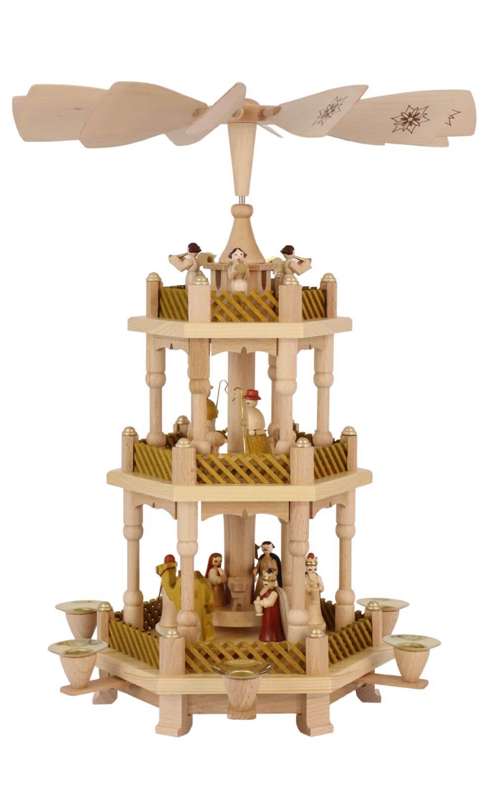 Christmas pyramid Holy Story, 3 - tiered, 40 cm by Richard Glässer_pic1