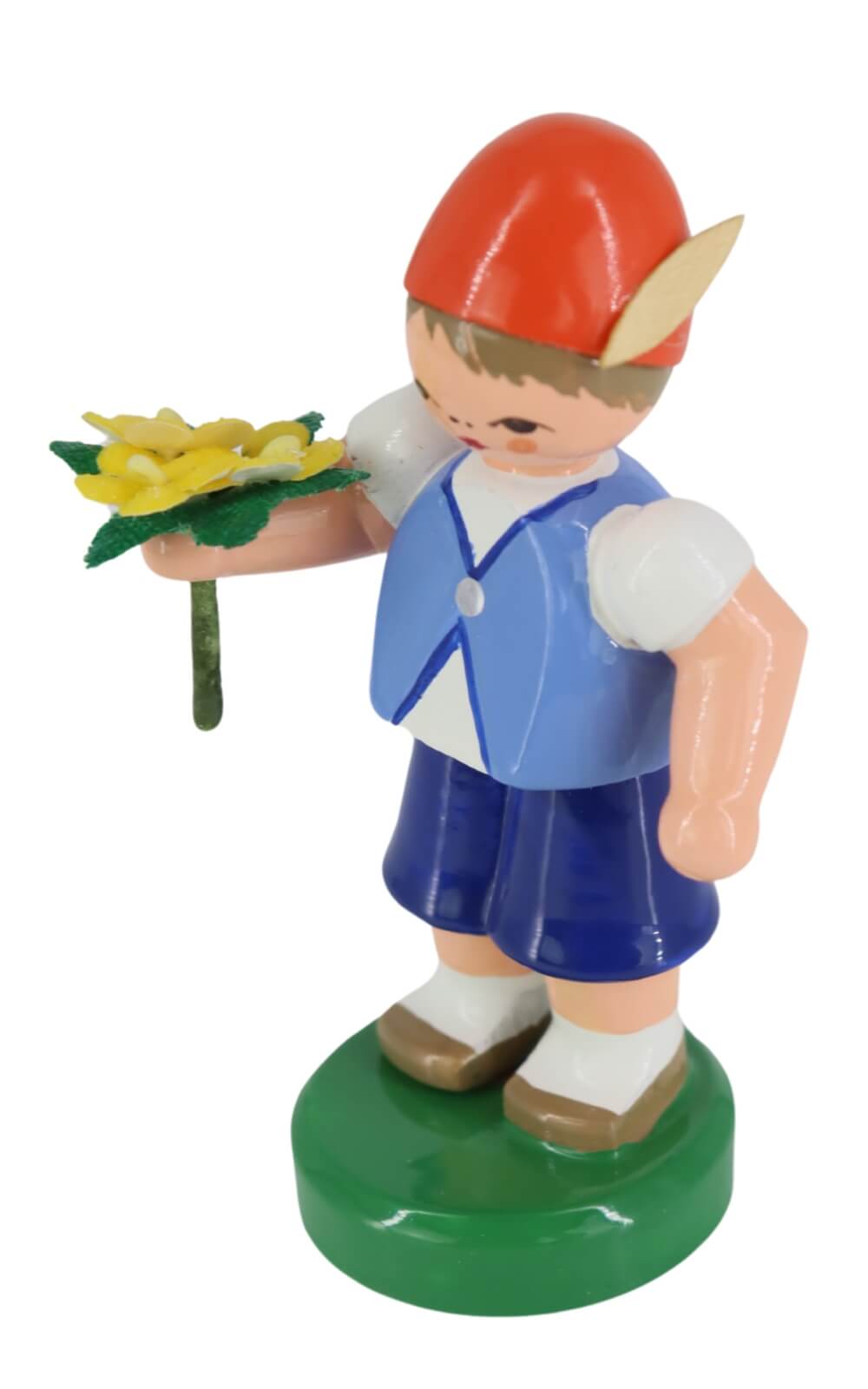 Miniature flower child - boy, blue/orange by Figurenland Uhlig GmbH_2