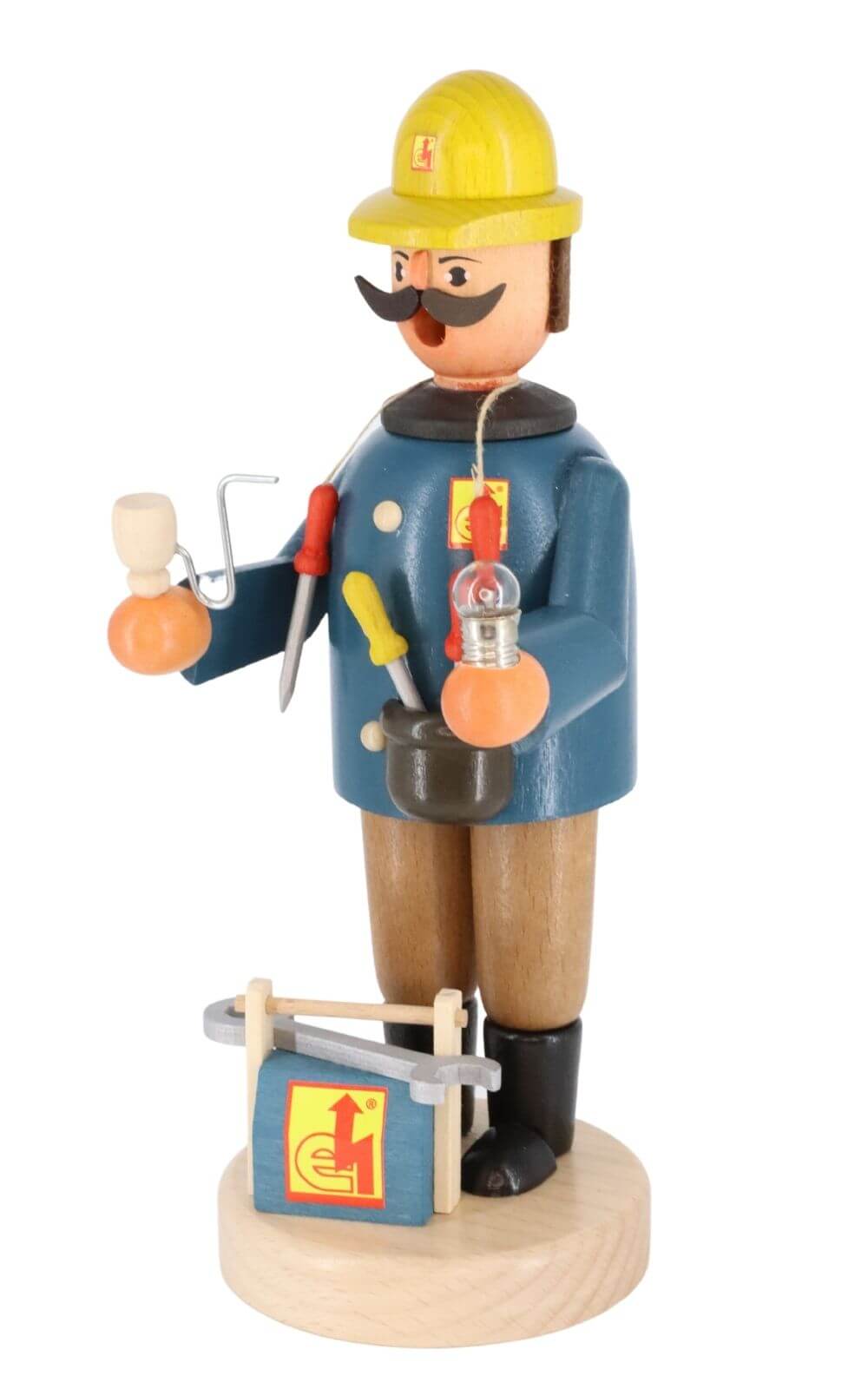 Smoking man electrician, 21 cm by Karl Werner_3