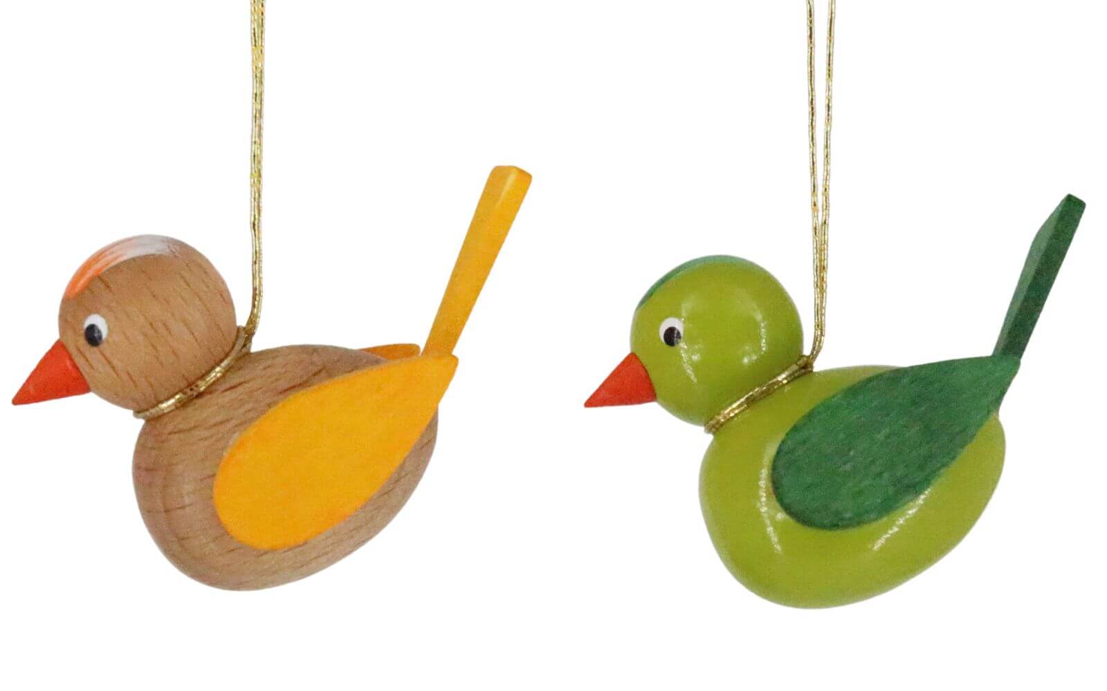 Birds to hang, green/ brown, 2 pieces by SEIFFEN.COM by Nestler GmbH_2