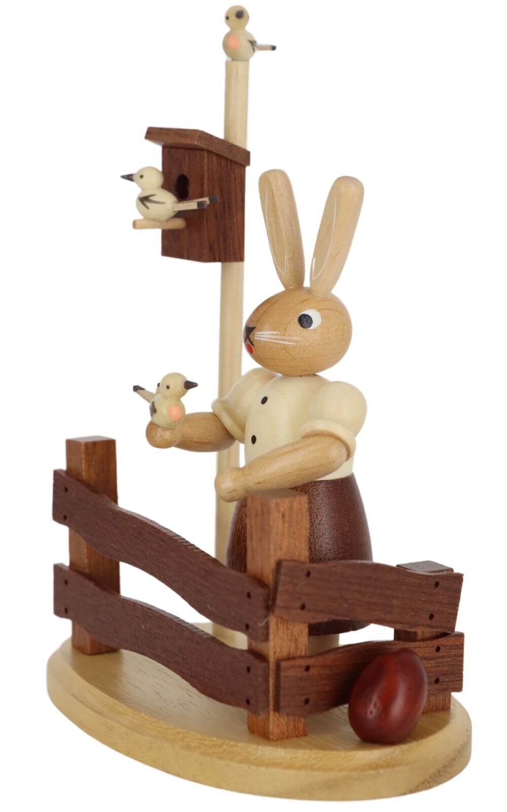 Easter bunny - rabbit at the garden fence, natural by Müller Kleinkunst_3