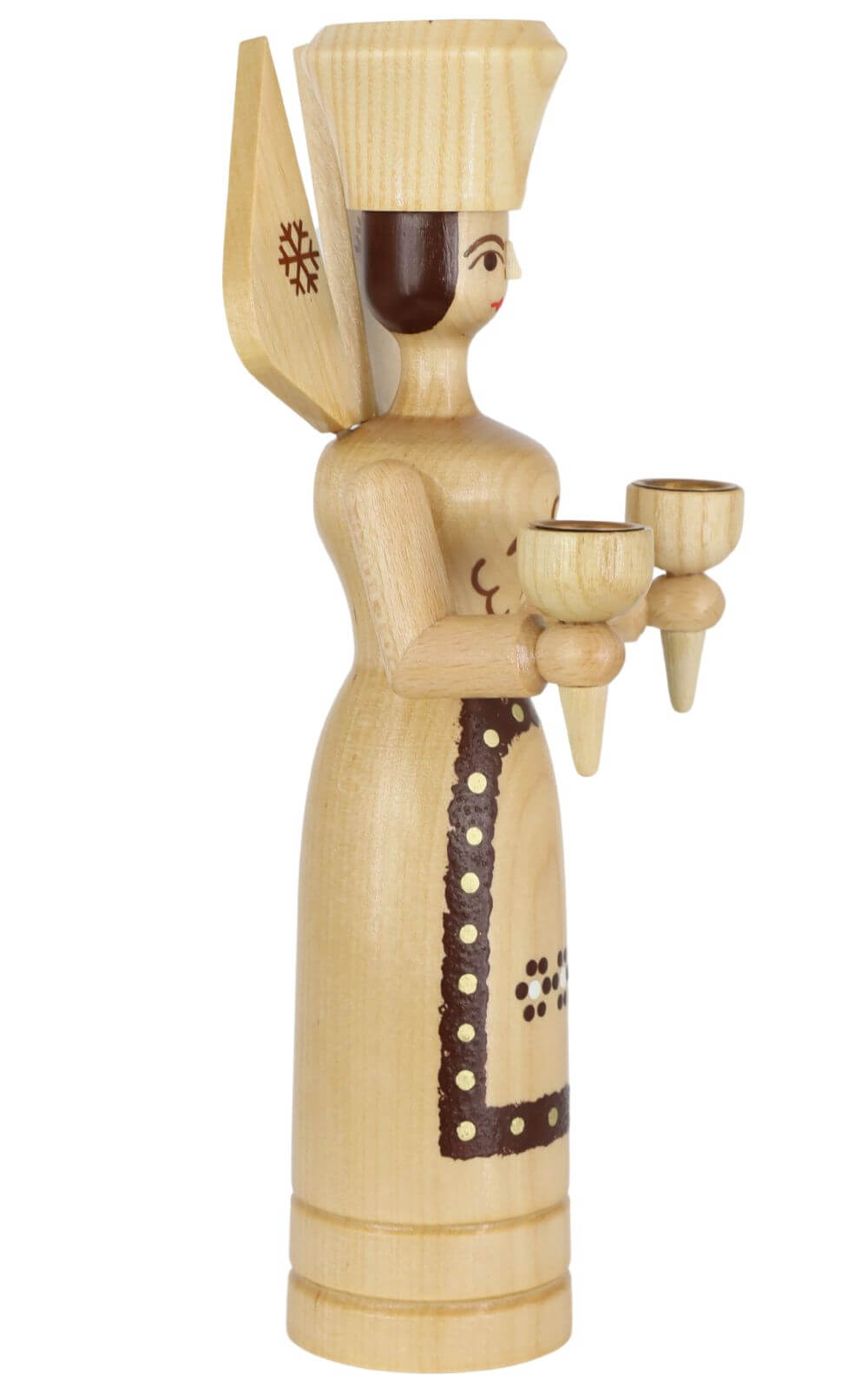 Christmas angel for wax candles, natural, 26 cm by SEIFFEN.COM_2