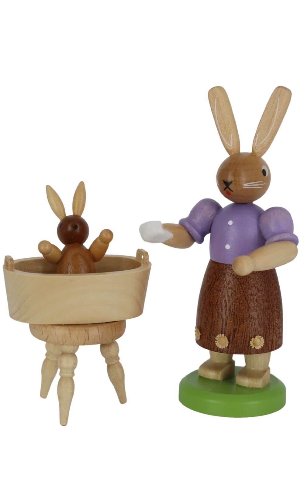 Easter bunny mother with bathing child by Müller Kleinkunst_1