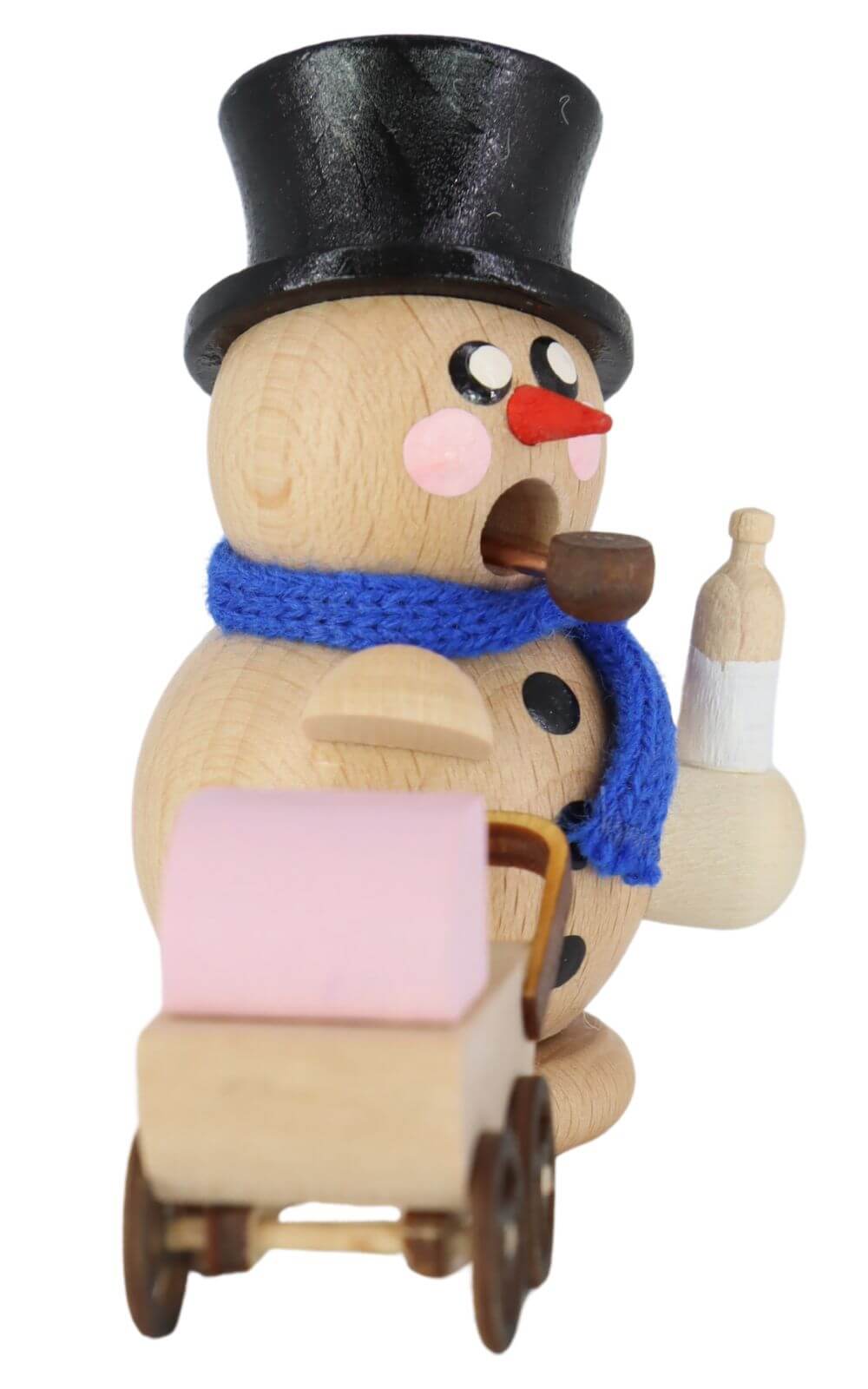 Smoking man snowman proud dad, natural by Gerd Hofmann_3