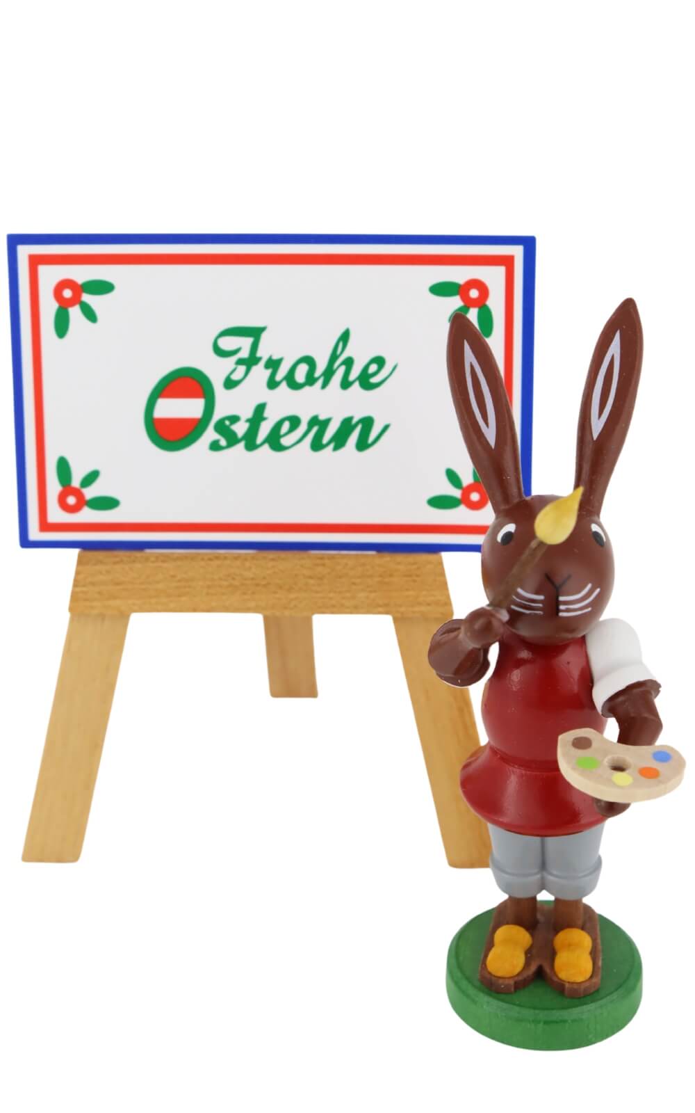 Easter bunny with painting board, 9 cm by Thomas Preißler_1