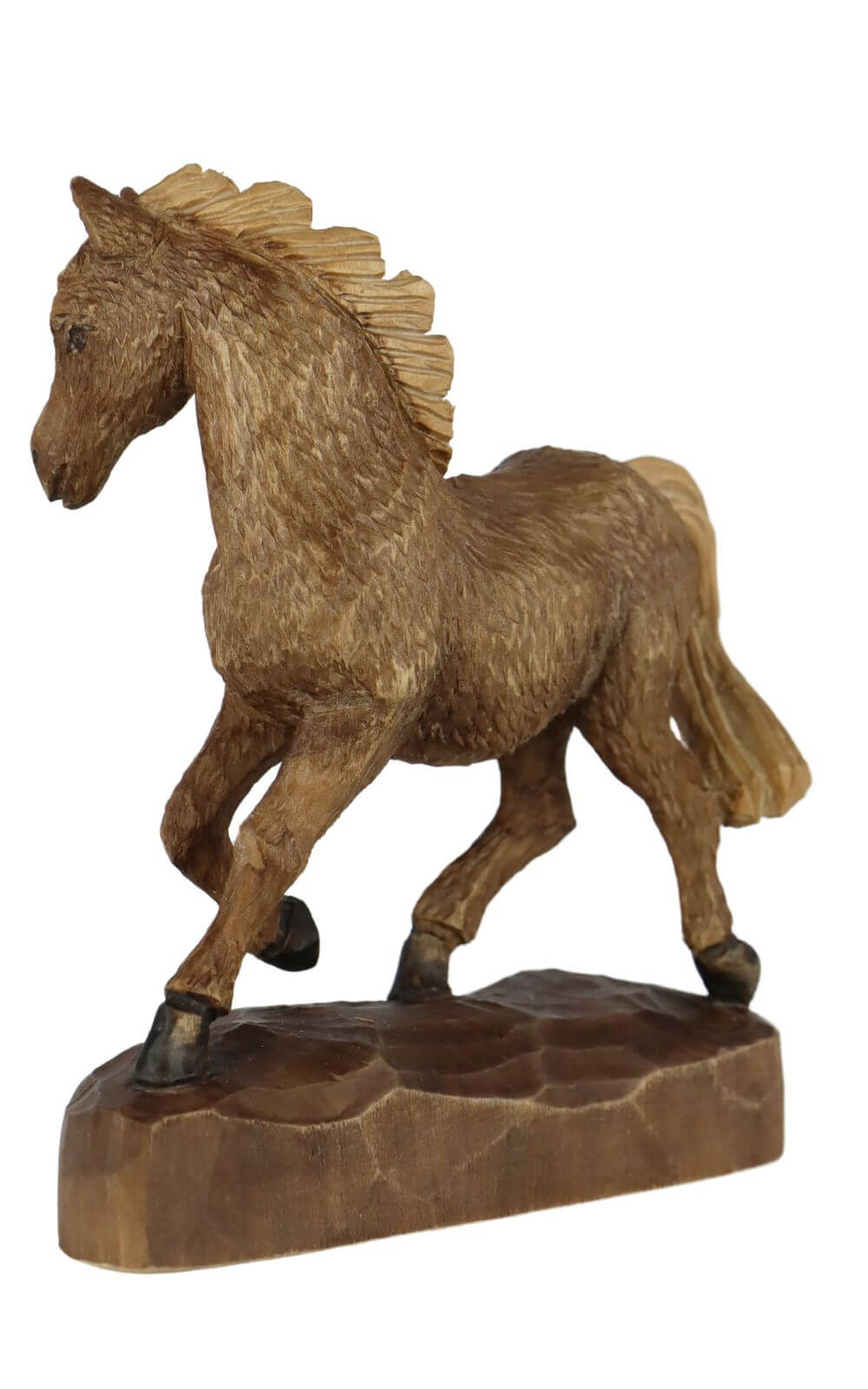 Pferd gebeizt, 22 cm von Schnitzkunst aus dem Erzgebirge_1