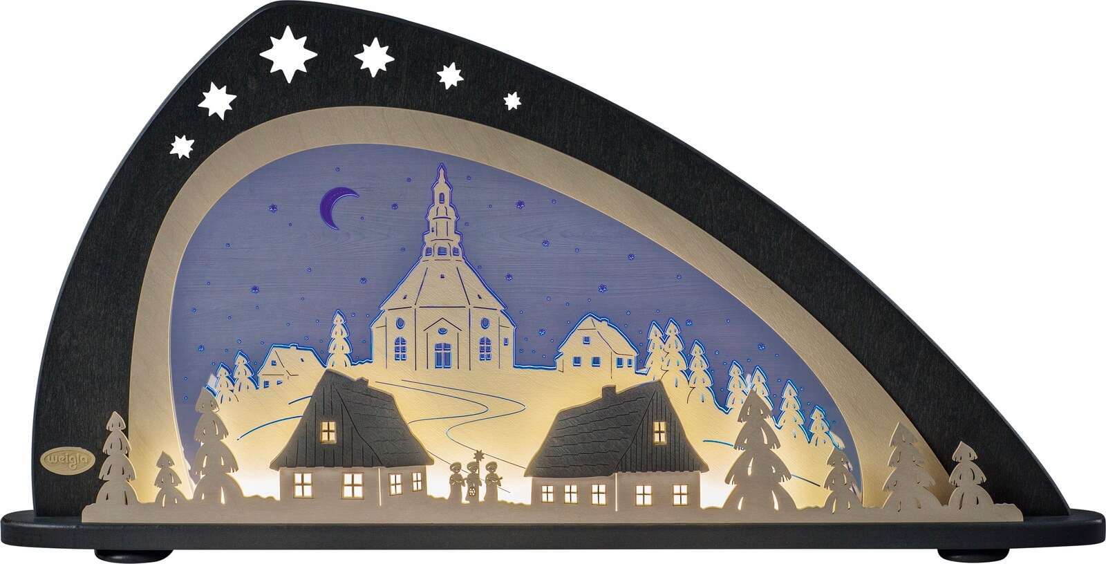 LED candle arch Seiffen, 66 cm from Weigla