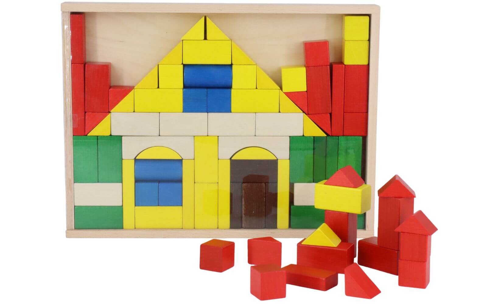 Building set house with 83 building blocks, colored by Ebert GmbH_2