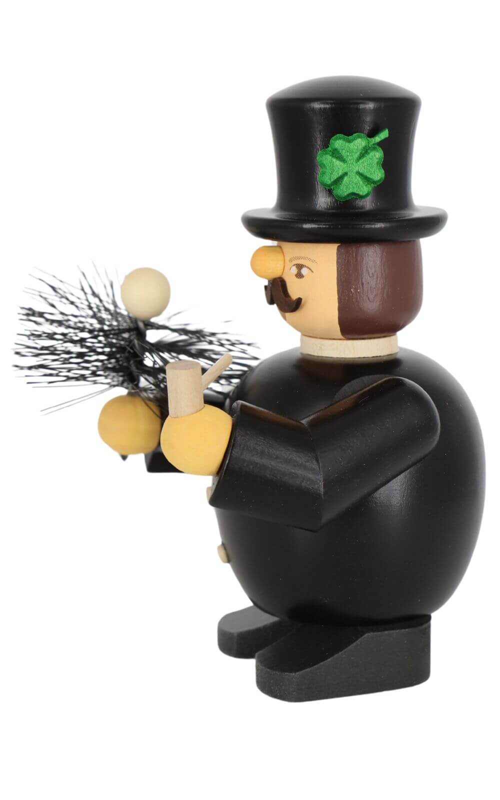 Smoking man chimney sweep, 11 cm, colored by Müller Kleinkunst_3