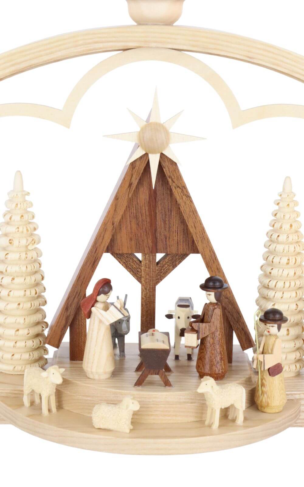 Candle arch Nativity with crib, 57 cm by Müller Kleinkunst_4