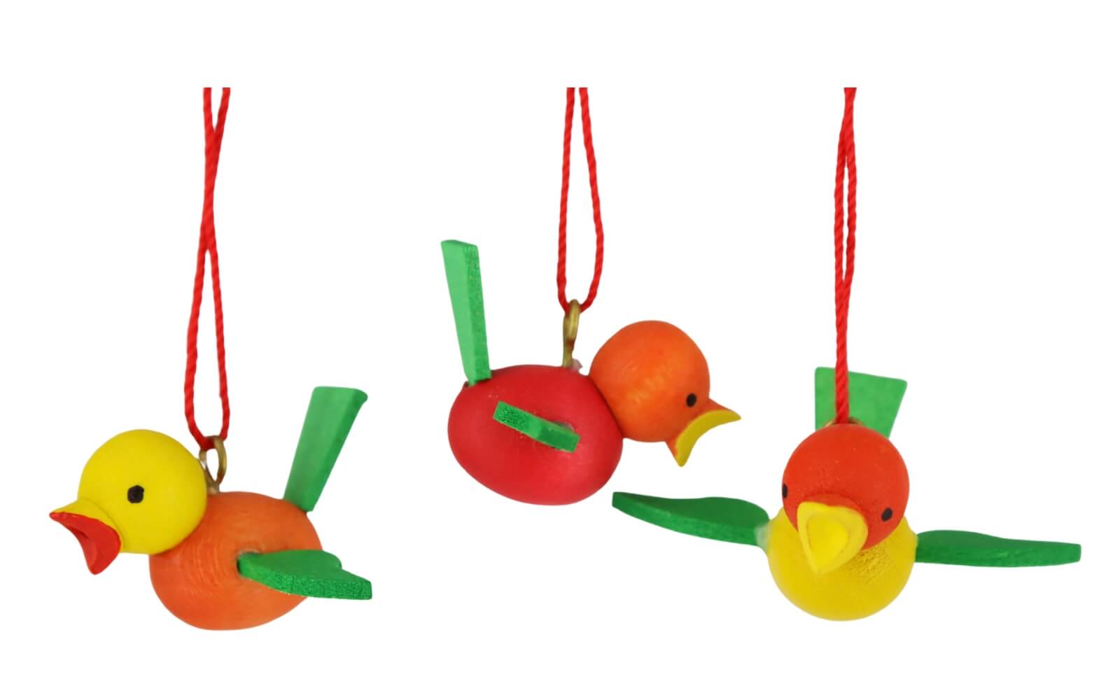 Migratory birds to hang, 6 pieces, 3 cm, colored by Christian Ulbricht_2