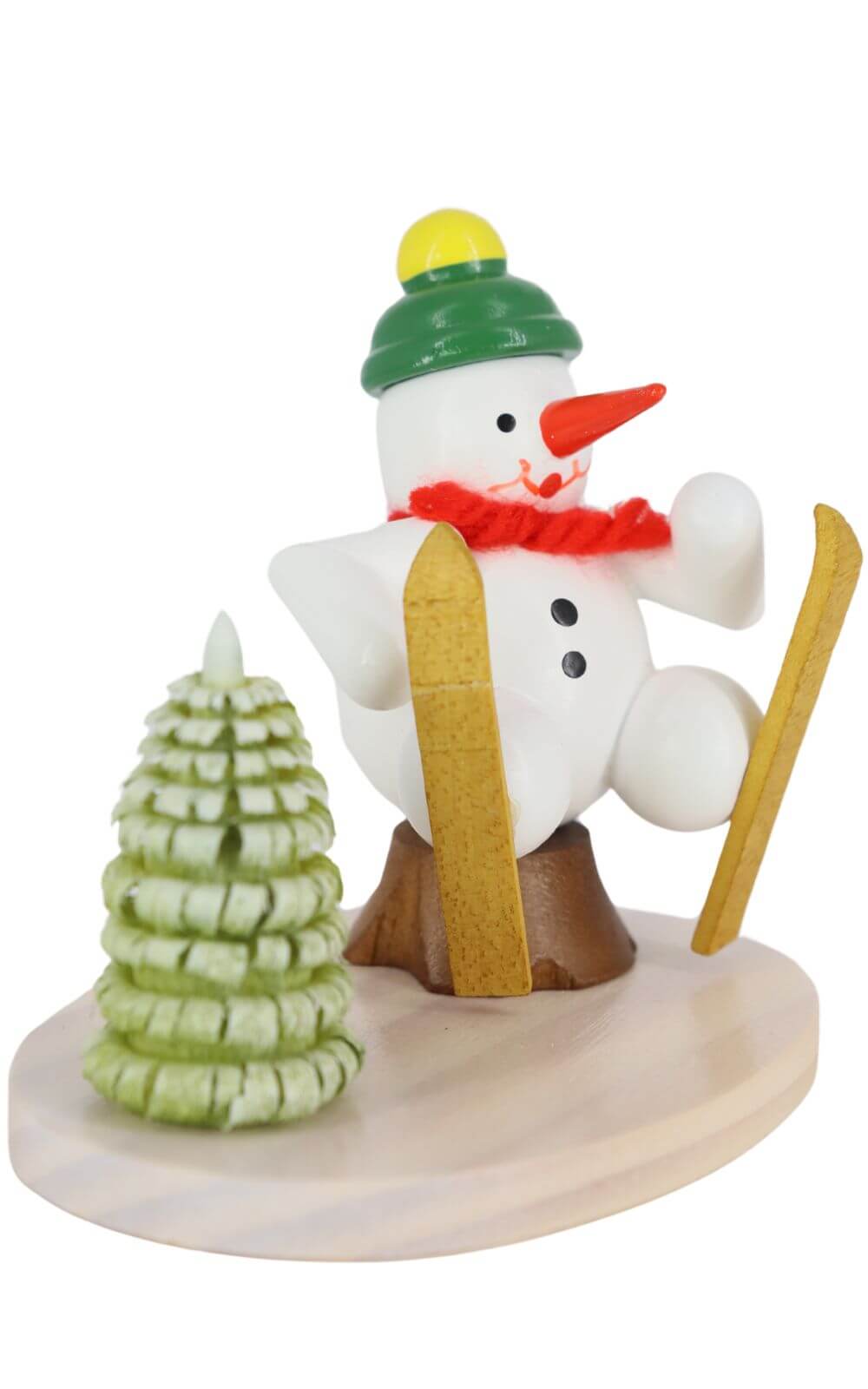 Miniature snowman ski accident, 7 cm, colored by Ralf Zenker_2