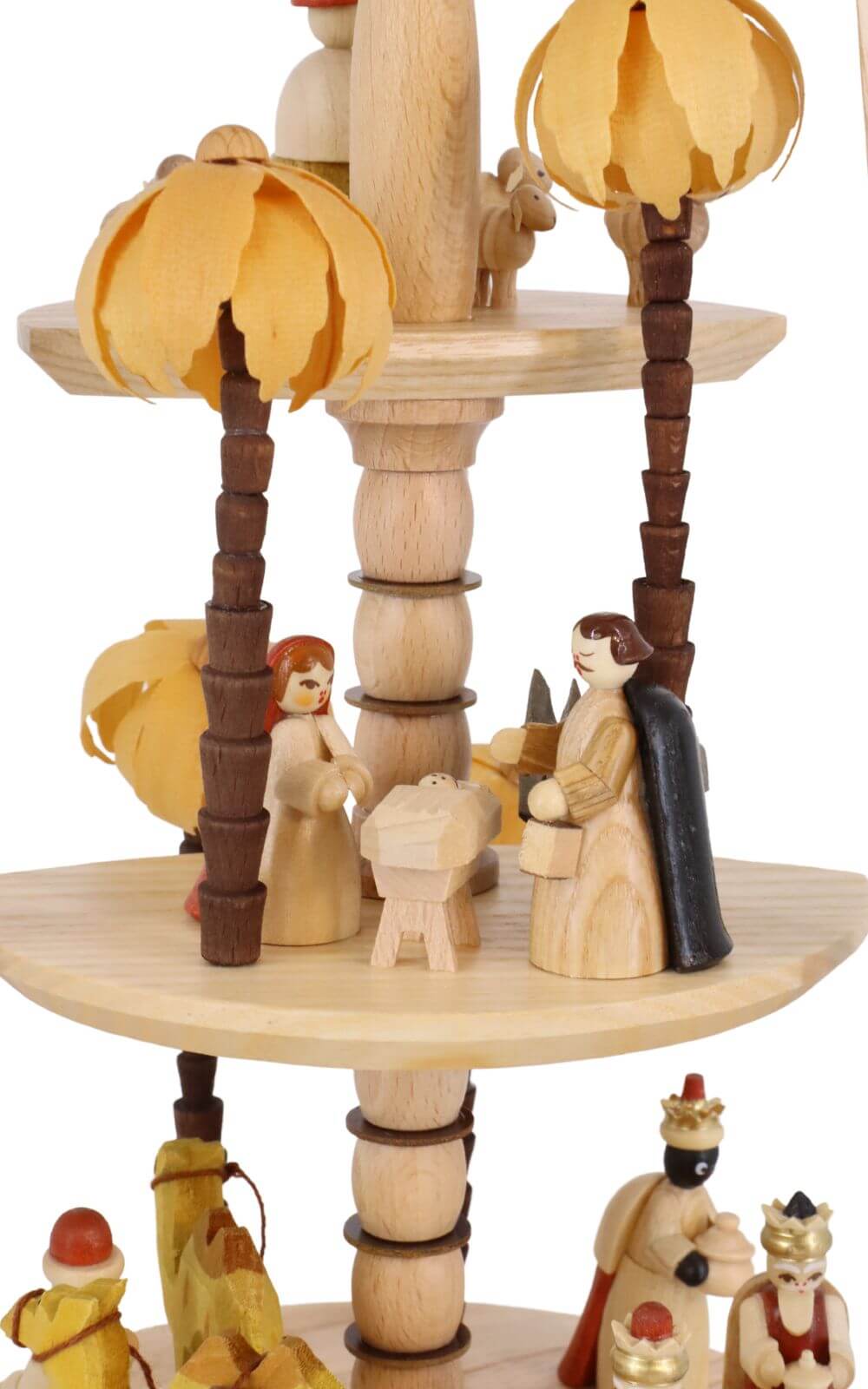 Christmas pyramid Nativity, 3 - tiered, natural, 40 cm by Richard Glässer_5
