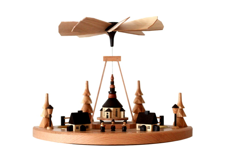 Christmas pyramid Seiffen Christmas mountain, 18 cm by toy maker Günther