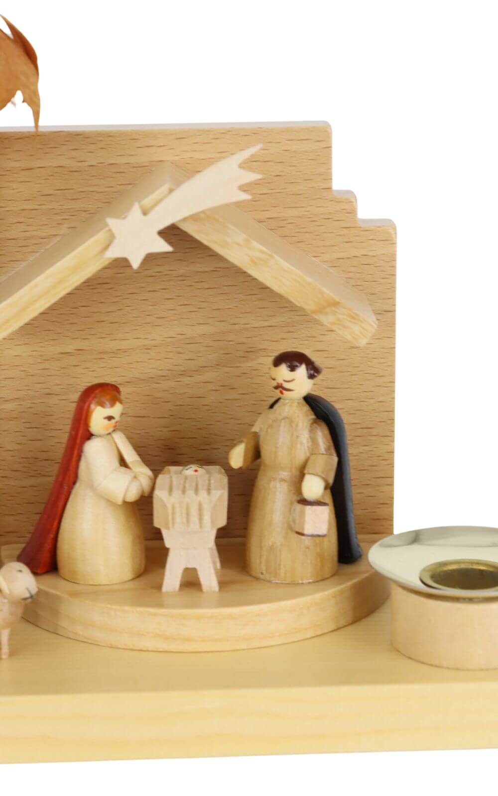 Candle holder Nativity, 14 cm, natural by Richard Glässer_3