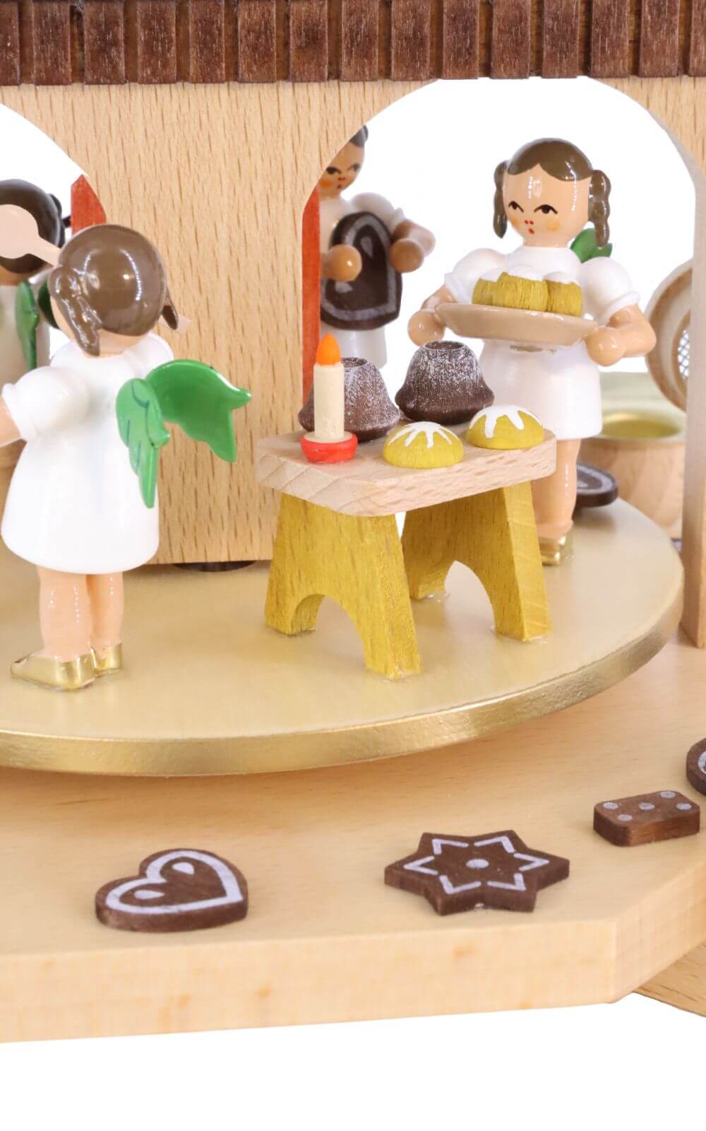 Christmas pyramid - Advent house with angel bakery, 36 cm by Richard Glässer_6