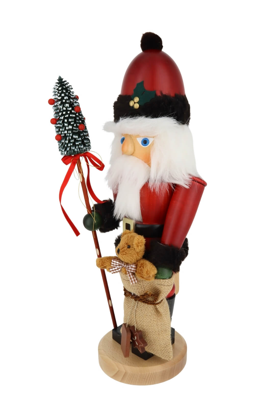 Nutcracker Santa Claus with Teddy Bear, 45 cm / 17,7 inches by Christian Ulbricht