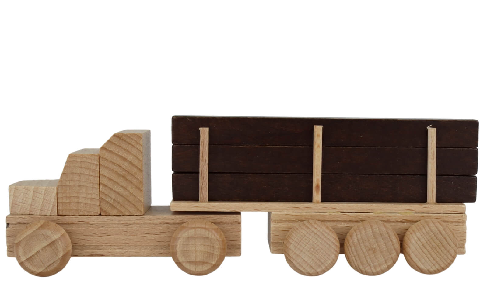 Wooden car US Truck long wood, natural by Ebert GmbH_1