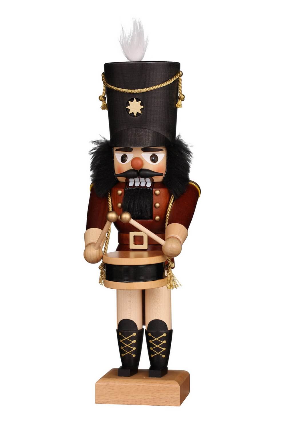 Nutcracker drummer, natural, 30 cm by Christian Ulbricht