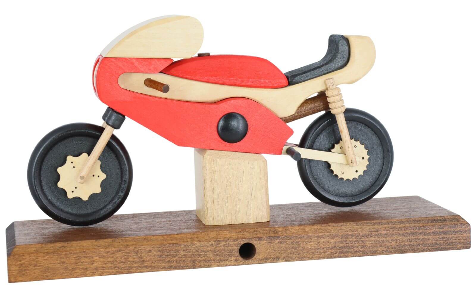 Smoking man - Smoking motorcycle racing machine, red by Gerd Hofmann_2