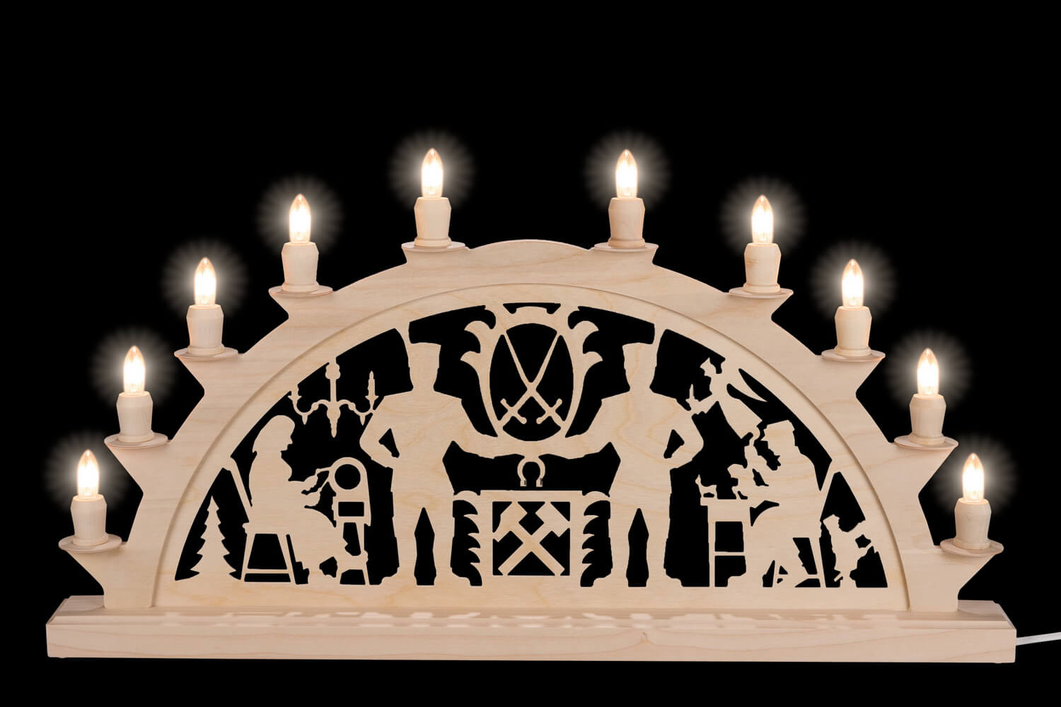 Candle arch Schwarzenberger with 10 candles by SEIFFEN.COM_1