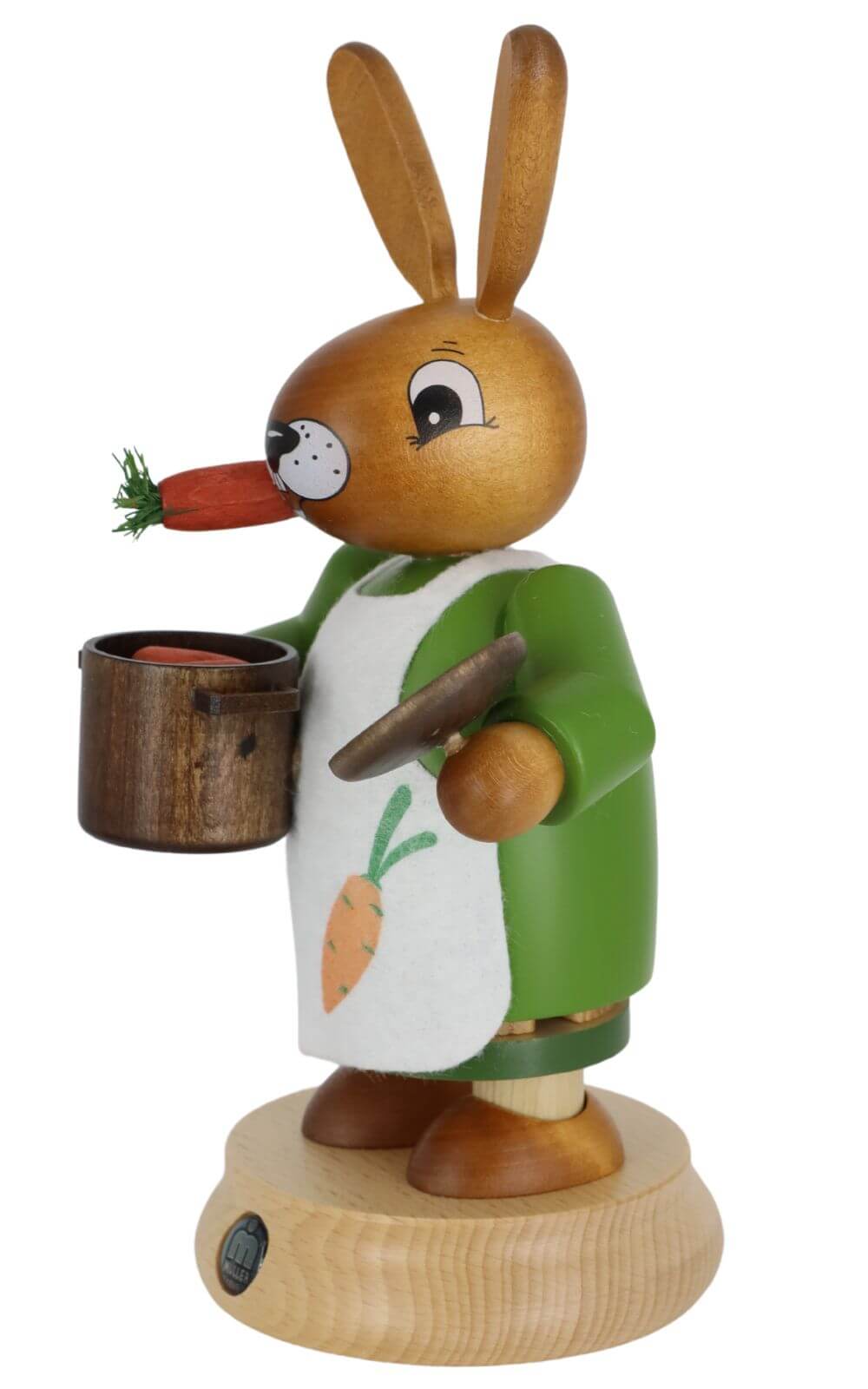 Smoking man Easter bunny bunny woman, colored, 19 cm by Müller Kleinkunst_3
