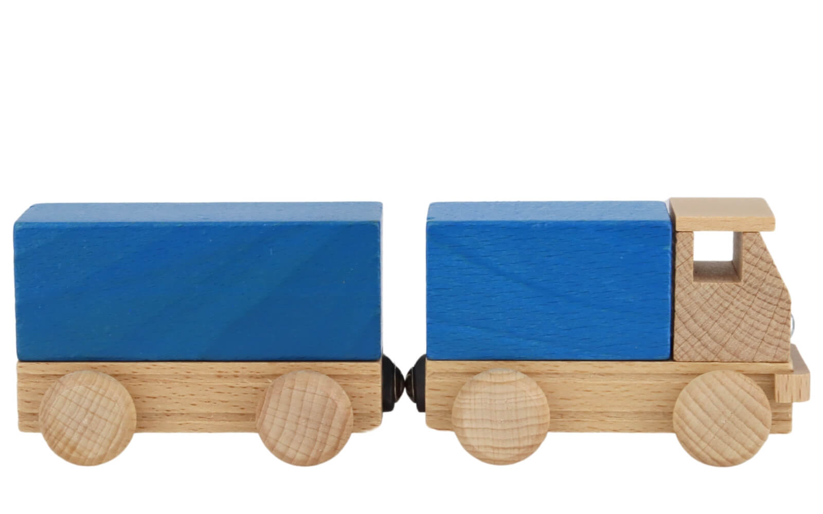 Wooden toy truck with trailer, colored by Ebert GmbH_1