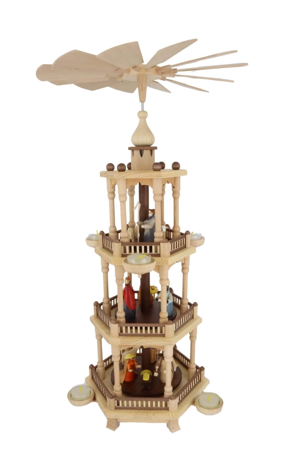Christmas pyramid Holy Family, 66 cm/25.98 in by Theo Lorenz_4
