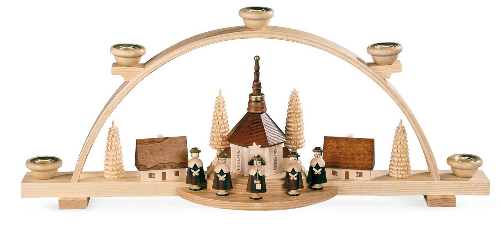 Candle arch Kurrende, nature, 47 cm by Müller Kleinkunst