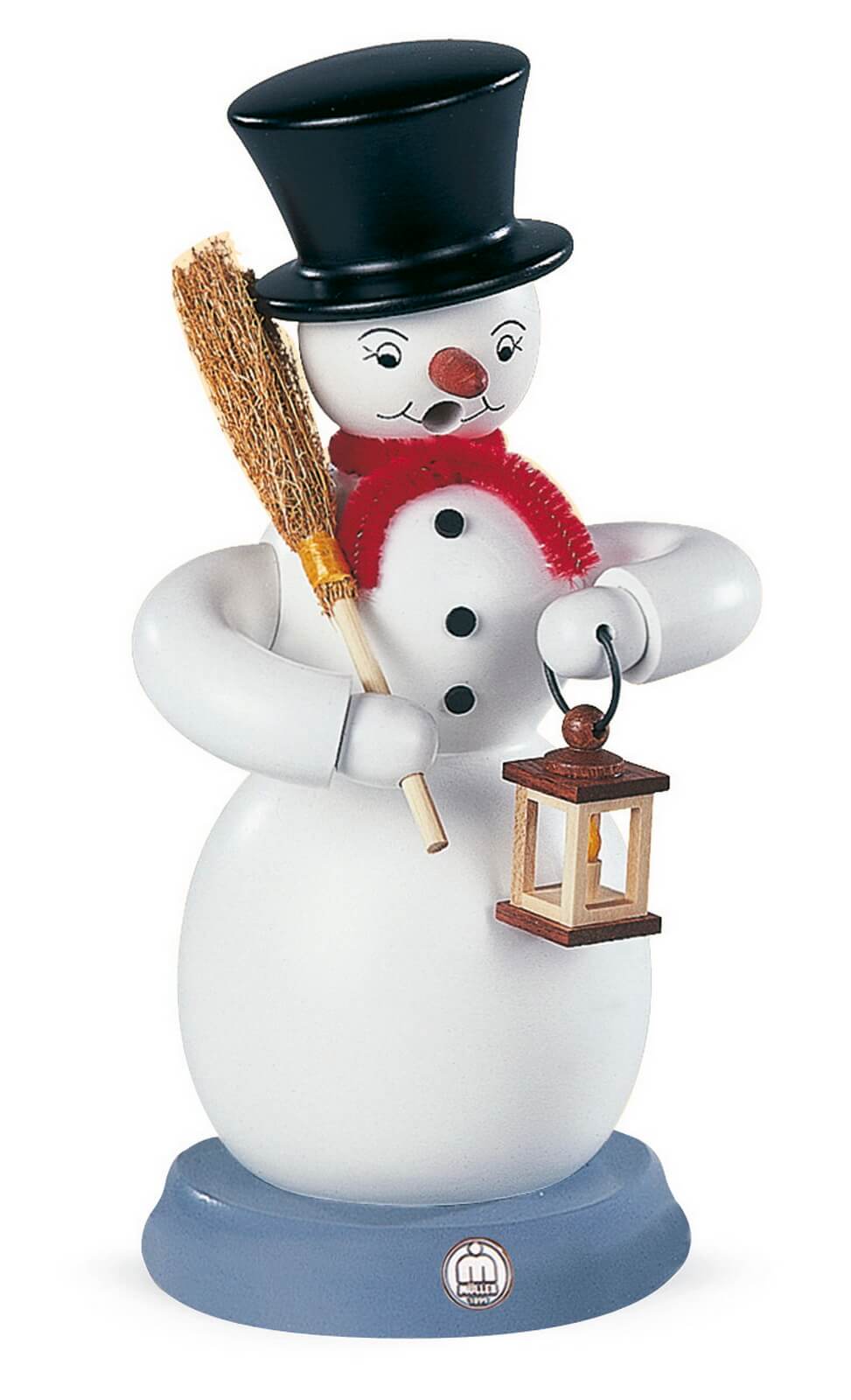 Smoking man snowman from Müller Kleinkunst