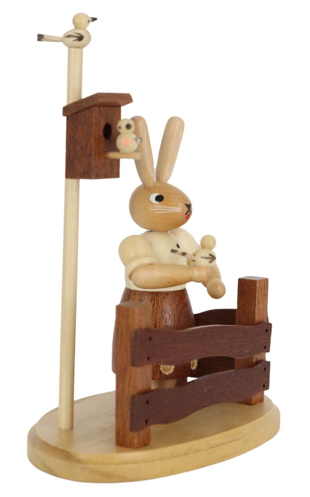 Easter bunny - rabbit at the garden fence, natural by Müller Kleinkunst_2